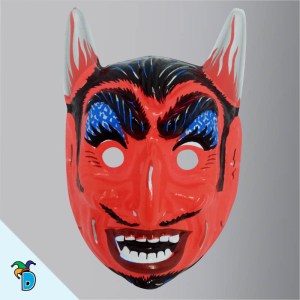 Mascara Diablo Cuerno Plata